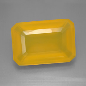 Opale de feu jaune naturelle transparent, 92,13 ct, transparent / translucide