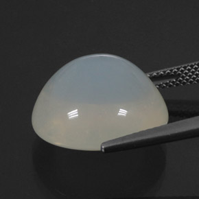 Opale de feu blanc naturelle transparent, 12,53 ct, transparent / translucide