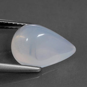 Opale de feu blanc naturelle transparent, 2,79 ct, transparent / translucide