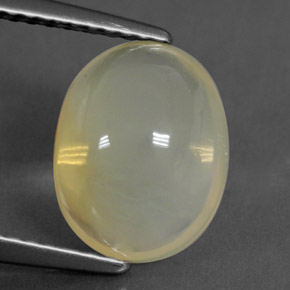 Opale de feu jaune naturelle transparent, 2,87 ct, transparent / translucide