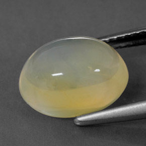 Opale de feu jaune naturelle transparent, 2,87 ct, transparent / translucide