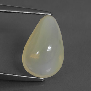Opale de feu blanc naturelle transparent, 2,29 ct, transparent / translucide