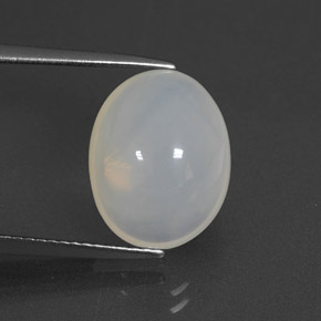 Opale de feu blanc naturelle transparent, 5,67 ct, transparent / translucide