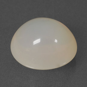 Opale de feu blanc naturelle transparent, 8,68 ct, transparent / translucide