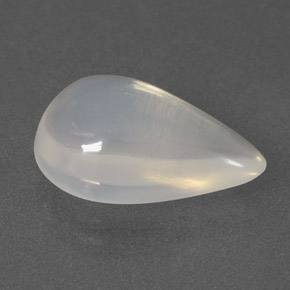 Opale de feu blanc naturelle en forme de poire, 4,07 ct, transparent