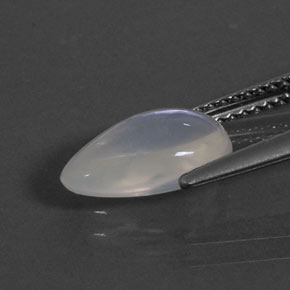 Opale de feu blanc naturelle en forme de poire, 1,77 ct, transparent