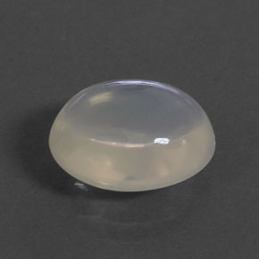 Opale de feu blanc naturelle coupe ovale, 4,47 ct, transparent