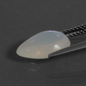 Opale de feu blanc naturelle en forme de poire, 2,33 ct, transparent