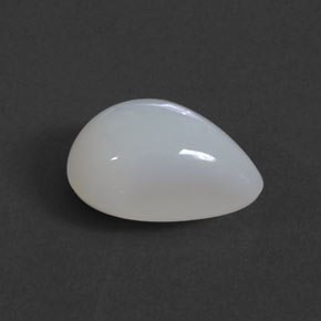 Opale de feu blanc naturelle transparent, 2,68 ct, transparent / translucide