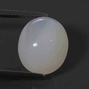Opale de feu blanc naturelle transparent, 5,05 ct, transparent / translucide