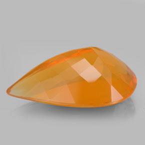 Opale de feu orange naturelle transparent, 16,10 ct, transparent / translucide
