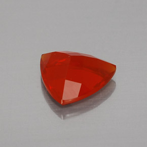 Opale de feu orange naturelle trillion, 1,16 ct, transparent