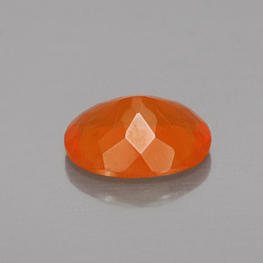 Opale de feu Orange naturelle Coupe ovale, 1.32 ct, Transparent