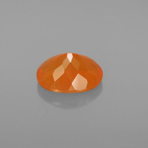 Opale de feu Orange naturelle Coupe ovale, 2.10 ct, Transparent