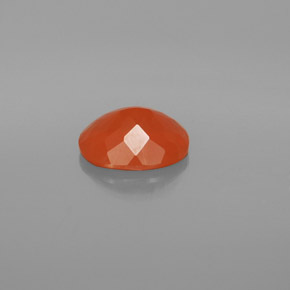 Opale de feu Orange rougeâtre naturelle ovale, 1.22 ct, Transparent