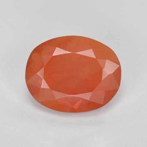 Opale de feu orange naturelle coupe ovale, 1,70 ct, transparent