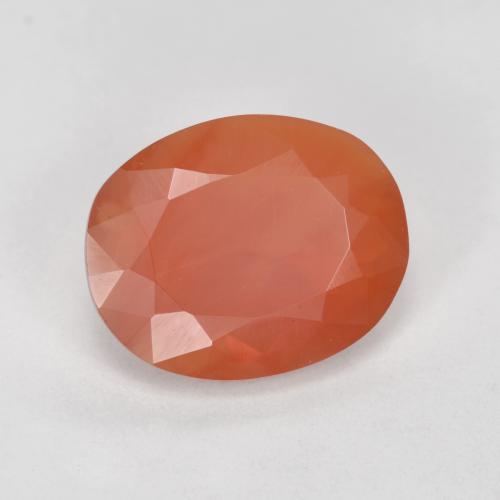 Opale de feu orange naturelle coupe ovale, 1,70 ct, transparent