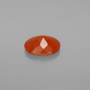 Opale de feu orange naturelle coupe ovale, 1,19 ct, transparent