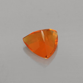 Opale de feu orange naturelle trillion, 0,57 ct, transparent