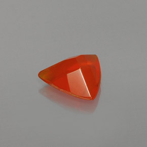 Opale de feu orange naturelle trillion, 0,37 ct, transparent
