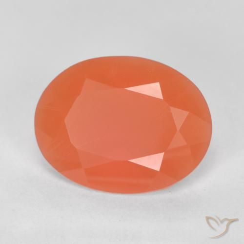 Opale de feu Pourpre rougeâtre léger naturelle ovale, 1.55 ct, Transparent