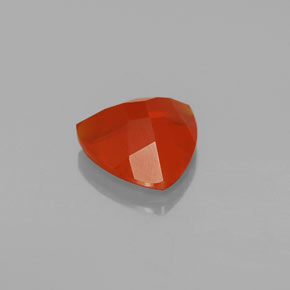 Opale de feu Orange rougeâtre naturelle Trillion, 1.97 ct, Transparent