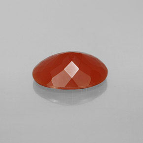 Opale de feu orange naturelle coupe ovale, 2,83 ct, transparent