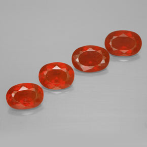 Achetez naturel 2.77ct Rouge moyen Opale de feu gems, Coupe ovale, En provenance Mexique chez GemSelect. En stock, livraison internationale!