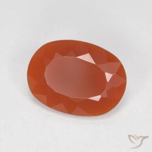 Opale de feu Rouge feu naturelle ovale, 1.12 ct, Transparent