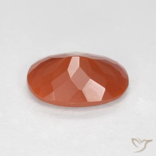 Opale de feu Rouge feu naturelle ovale, 1.12 ct, Transparent