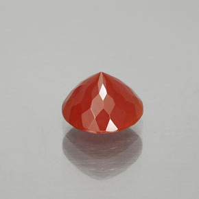 Opale de feu Orange rougeâtre naturelle Coupe roude, 1.37 ct, Transparent