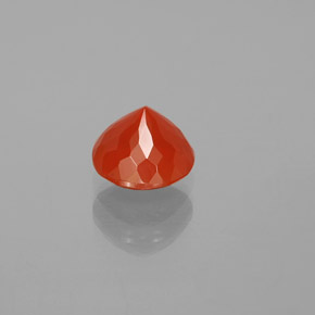 Opale de feu Orange naturelle Coupe roude, 1.02 ct, Transparent