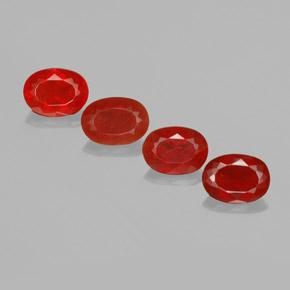 Achetez naturel 3,82ct rouge opale de feu gems, coupe ovale, en provenance mexique chez gemselect. en stock, livraison internationale!