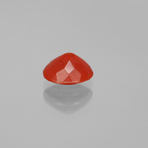 Opale de feu orange naturelle coupe ovale, 1,10 ct, transparent