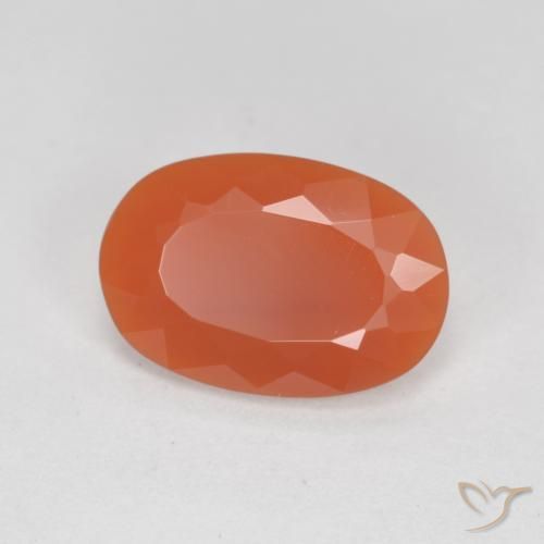 Opale de feu Rouge feu naturelle ovale, 1.27 ct, Transparent