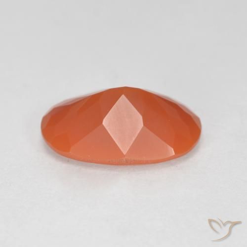 Opale de feu Rouge feu naturelle ovale, 1.27 ct, Transparent