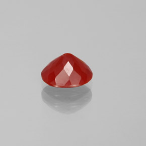 Opale de feu Orange rougeâtre naturelle Coupe ovale, 1.41 ct, Transparent