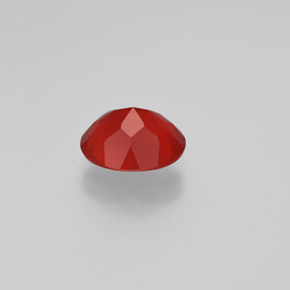 Opale de feu orange naturelle coupe ovale, 1,47 ct, transparent
