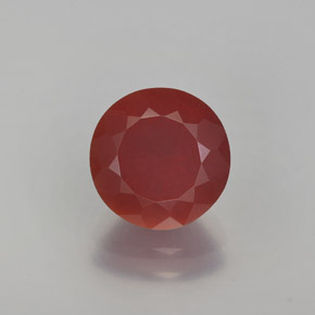 Opale de feu orange naturelle coupe roude, 2,00 ct, translucide