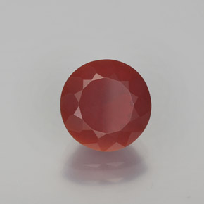 Opale de feu orange naturelle coupe roude, 2,00 ct, translucide