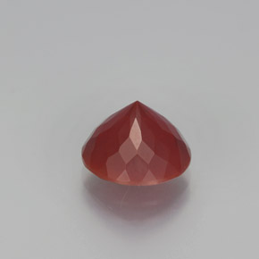 Opale de feu orange naturelle coupe roude, 2,00 ct, translucide