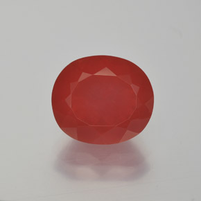 Opale de feu Rouge moyen naturelle Coupe ovale, 2.50 ct, Translucide