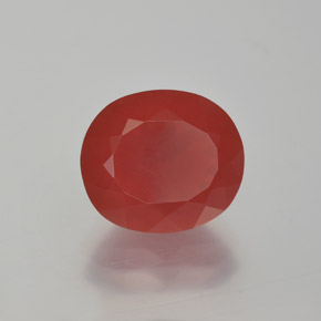 Opale de feu Rouge moyen naturelle Coupe ovale, 2.50 ct, Translucide