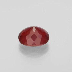Opale de feu rouge naturelle transparent, 1,95 ct, transparent / translucide