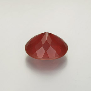 Opale de feu rouge naturelle transparent, 2,96 ct, transparent / translucide