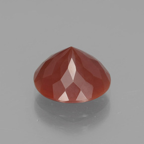 Opale de feu orange naturelle coupe roude, 2,11 ct, transparent