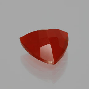 Opale de feu rouge naturelle trillion, 2,46 ct, transparent