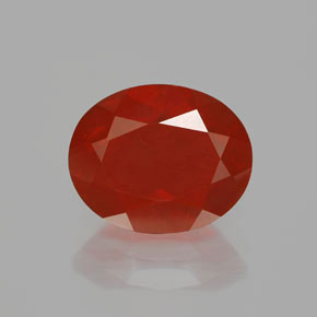 Opale de feu Rouge-orange naturelle Transparent, 2.97 ct, Transparent / Translucide