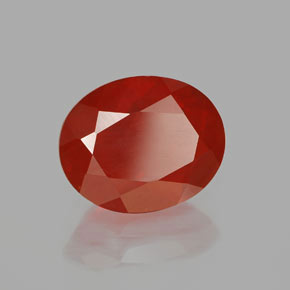 Opale de feu Rouge-orange naturelle Transparent, 2.97 ct, Transparent / Translucide
