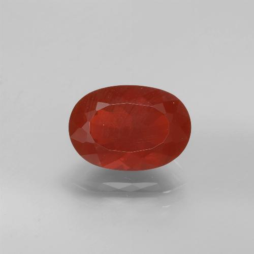 Opale de feu Rouge moyen naturelle Coupe ovale, 2.40 ct, Translucide